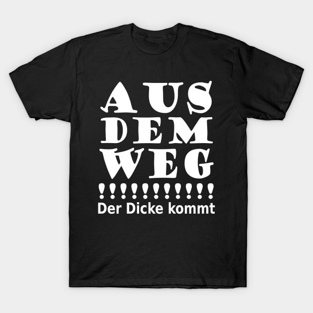 Dick Lustig Fett Selbstbewusst lustiger Spruch T-Shirt by FindYourFavouriteDesign